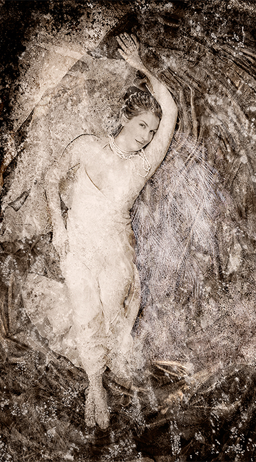 lady of the lake,trash the wedding dress,mixed media fine art print,chapters photography