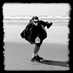 Karin & Rob when they were on their honeymoon in Cannon Beach